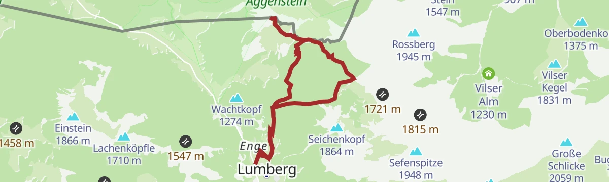 Route map: Aggenstein Variante 1